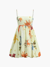 Ballonkleid mit Vintage-Print